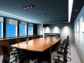picture of meeting  - Business meeting room in office with modern decoration - JPG 