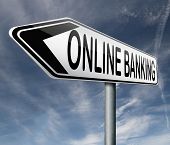 stock photo of internet  - online banking internet bank account service - JPG 