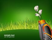 stock photo of golf  - golf poster - JPG 