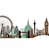 pic of bridge  - A Vector Cityscape of London - JPG 
