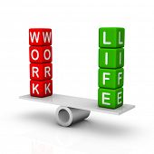 stock photo of balancing  - Work and Life Balance - JPG 
