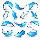 image of blue  - Blue arrows - JPG 