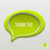 stock photo of globe  - Talk bubble icon - JPG 