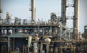 stock photo of industrial  - oil refinery - JPG 