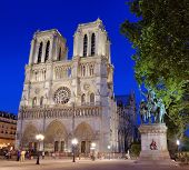 picture of france  - The cathedral Notre Dame de Paris in Paris France - JPG 