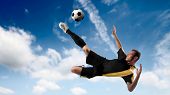 pic of sports  - soccer player in action - JPG 
