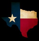 pic of insert  - USA American Texas state map outline with grunge effect flag insert - JPG 