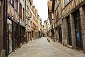 stock photo of france  - One of the many streets of the Rouen - JPG 