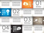 stock photo of statistic  - Paper shapes origami infographics  - JPG 