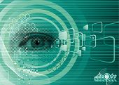foto of security  - Digital eye for Security design vector Layers - JPG 