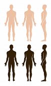 stock photo of outline  - Full length profile - JPG 