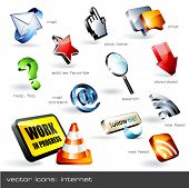 stock photo of cursor  - vector icon set - JPG 
