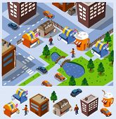 image of stay  - Food Stalls and some buildings in a city - JPG 