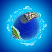 picture of business concept  - Mini planet concept - JPG 