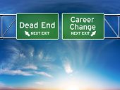 pic of retirement  - Road signs showing your choice in career path - JPG 
