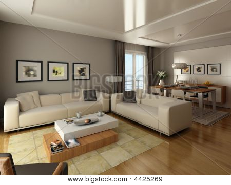 Picture or Photo of Interior design of a modern living room