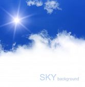 picture of sky  - blue sky background - JPG 