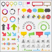 pic of watch  - Set of different infographic elements - JPG 