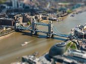picture of tilting  - Tower Bridge and London City Hall aerial view - JPG 