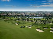 picture of golf  - Aerial photograph of a private golf course in Florida - JPG 