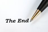 stock photo of final  - The words The End concepts of final - JPG 