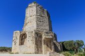 foto of france  - Remains of Roman tower in Nimes Provence France - JPG 