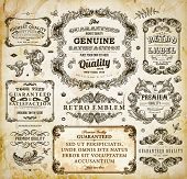 picture of satisfaction  - Vector set of calligraphic design elements - JPG 