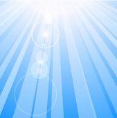 stock photo of blue sky  - Flare in blue sky - JPG 