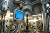 stock photo of industrial  - Medicine production in a pharmaceutical industry - JPG 