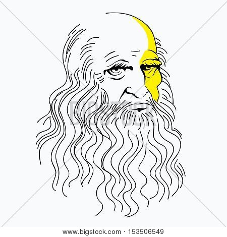 Poster: vector illustration portrait