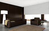foto of interior  - 3d render of a modern interior - JPG 