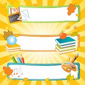 stock photo of education  - back to school vector banners - JPG 
