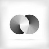 picture of infinity  - Abstract sign of two merged circles - JPG 