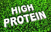 foto of food  - High Protein Diet Food as a Concept on Grass - JPG 