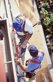 picture of construction worker  - Construction workers working on a new building project - JPG 