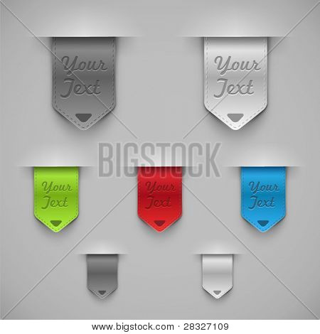 Picture or Photo of Bookmarks. Vector illustration