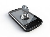 picture of confidential  - Phone with key - JPG 