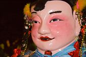 Chinese Big Head Doll In Chingay Parade, Johor Bahru, Malaysia