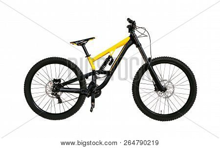 Poster: Full Suspension Bicycle With Shock