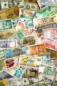 pic of currency  - A collection of various currencies from countries spanning the globe - JPG 