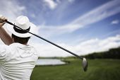 foto of golfer  - Close - JPG 