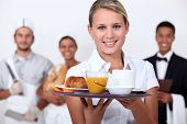 pic of restaurant  - A restaurant staff - JPG 