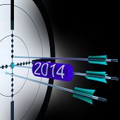 picture of future  - 2014 Target Showing Successful Future Growth And Goals - JPG 