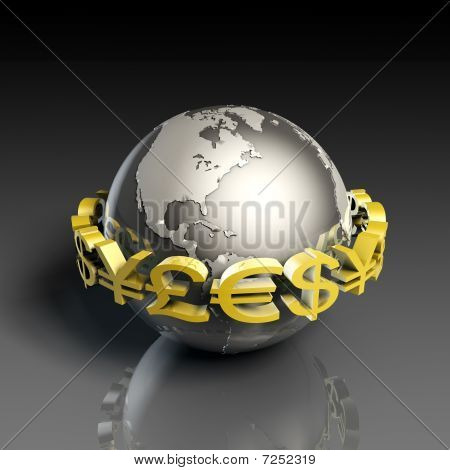 Picture or Photo of Foreign Currency Exchange Stock Market as Concept