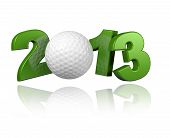 picture of golf  - Golf 2013 design with a White Background - JPG 