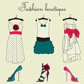 picture of objects  - Fashion boutique set - JPG 