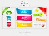stock photo of objects  - Ribbon and banner collection - JPG 