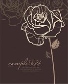 foto of reception  - card with vector stylized rose - JPG 
