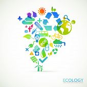 picture of earth  - Modern ecology vector background - JPG 