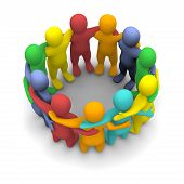 stock photo of group  - Social group of friends - JPG 